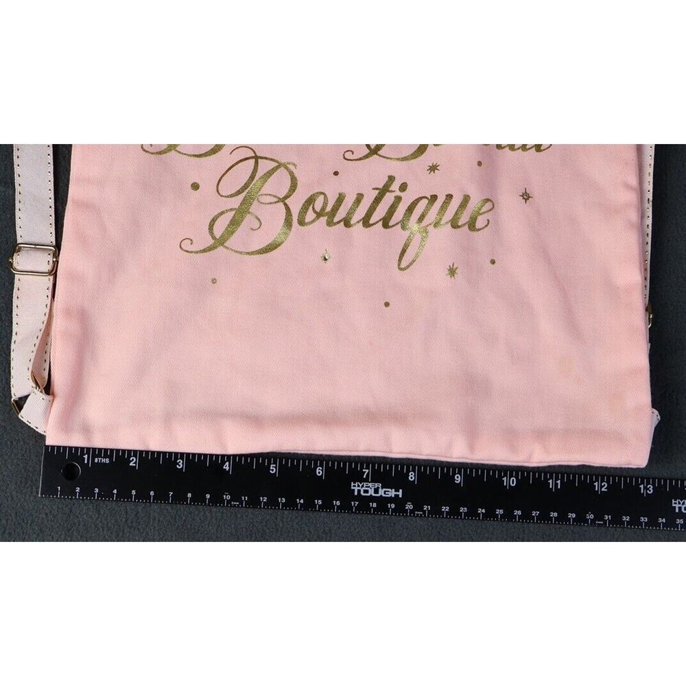 Disney Parks Bibbidi Bobbidi Boutique Cinch Sac Bag Backpack Sparkle Crown Gold - Picture 3 of 10